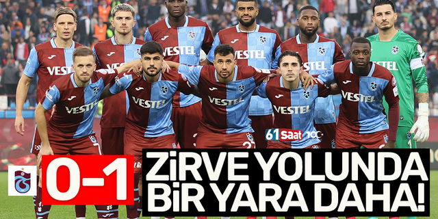 MAÇ SONUCU | Trabzonspor 0-1 Kayserispor