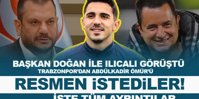 Acun Ilıcalı, Ertuğrul Doğan ile Abdülkadir Ömür için görüştü! Trabzonspor'dan resmen istediler!
