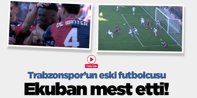 Trabzonspor'un eski futbolcusu Ekuban öyle bir gol attı ki...