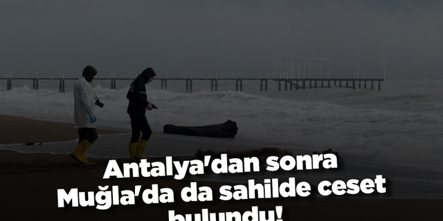 Antalya'dan sonra Muğla'da da sahilde ceset bulundu!