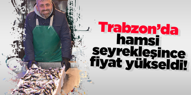 Trabzon’da hamsi seyrekleşince fiyat yükseldi!