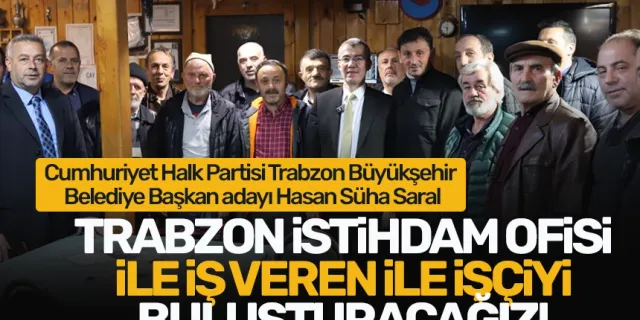 Cumhuriyet Halk Partisi Trabzon Büyükşehir Belediye Başkan adayı Hasan Süha Saral'dan flaş açıklamalar!