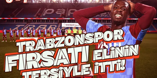 MAÇ SONUCU | Trabzonspor 0-1 Sivasspor...