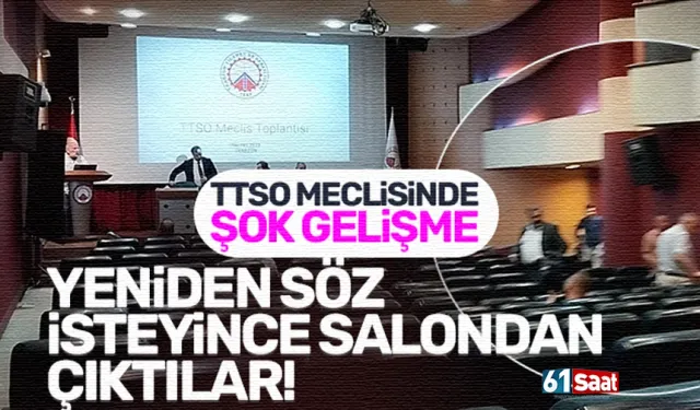 Trabzon TSO Meclisinde şok gelişme! Salondan çıktılar...