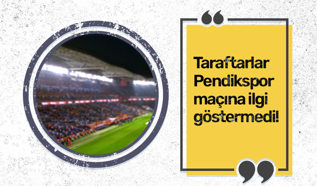 Trabzonspor taraftarları Pendikspor maçına ilgi göstermedi