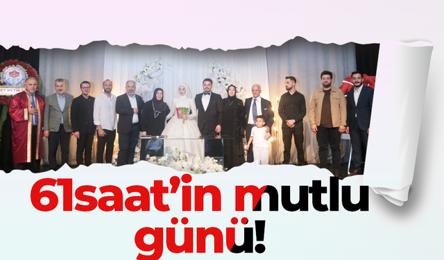 61saat’in mutlu günü! Nisanur ve Safa dünya evine girdi...