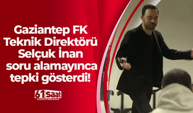 Selçuk İnan soru alamayınca tepki gösterdi!