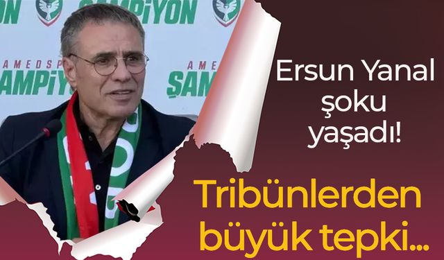 Ersun Yanal şoku yaşadı! Tribünlerden büyük tepki...