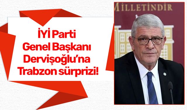 İYİ Parti Genel Başkanı Dervişoğlu'na Trabzon sürprizi!