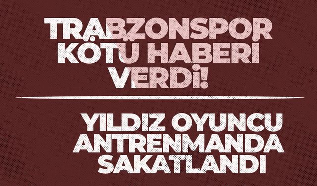 Trabzonspor kötü haberi verdi! Nwakaeme...