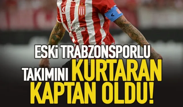 Eski Trabzonsporlu takımını kurtaran kaptan oldu!