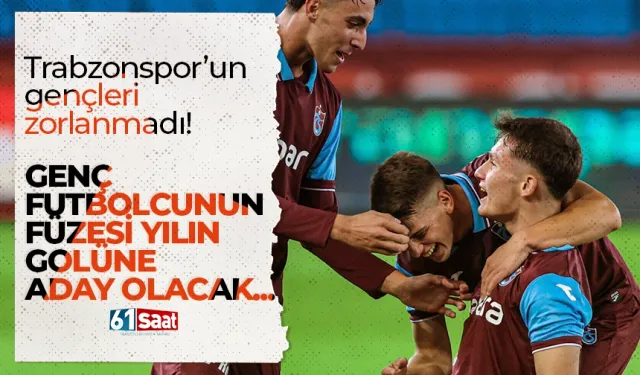 Trabzonspor’un gençleri zorlanmadı! Genç futbolcunun füzesi yılın golüne aday olacak