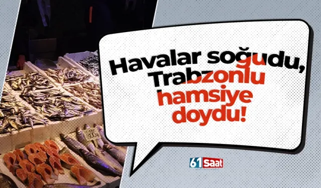 Havalar soğudu, Trabzonlu hamsiye doydu!