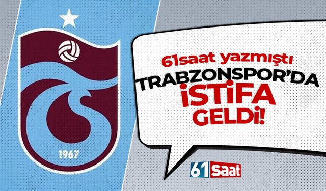 Trabzonspor’da flaş istifa! Resmen açıkladı