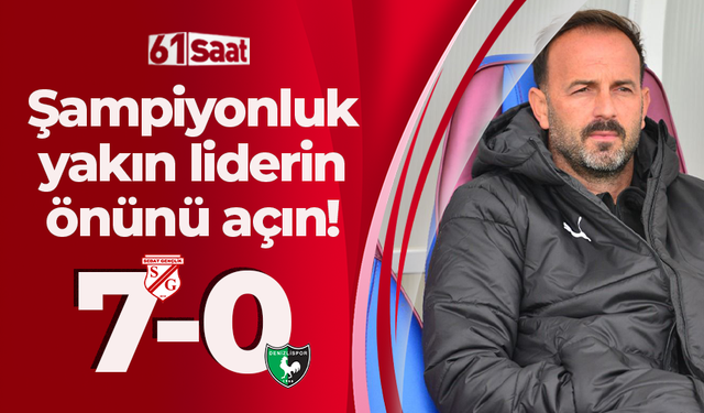 Şampiyonluk yakın liderin önünü açın! Sebat Gençlik Spor gol oldu yağdı