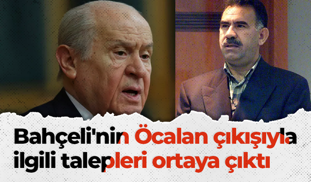 Bahçeli'nin Öcalan çıkışıyla ilgili talepleri ortaya çıktı