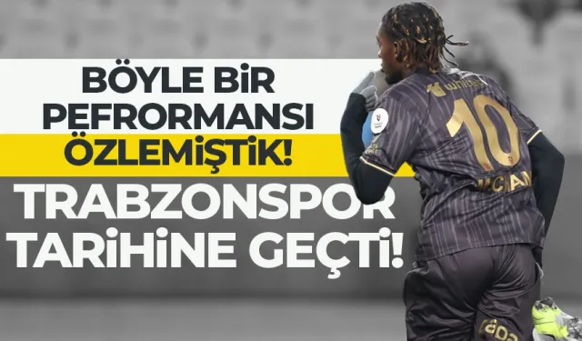 Muhammed Cham, Trabzonspor tarihine geçti!