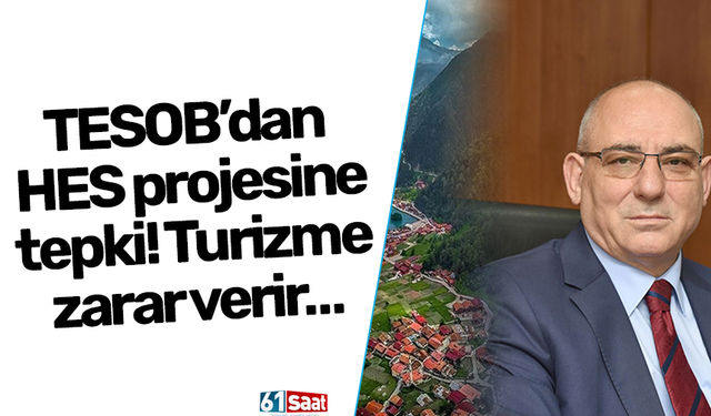 TESOB’dan HES projesine tepki! Turizme zarar verir…