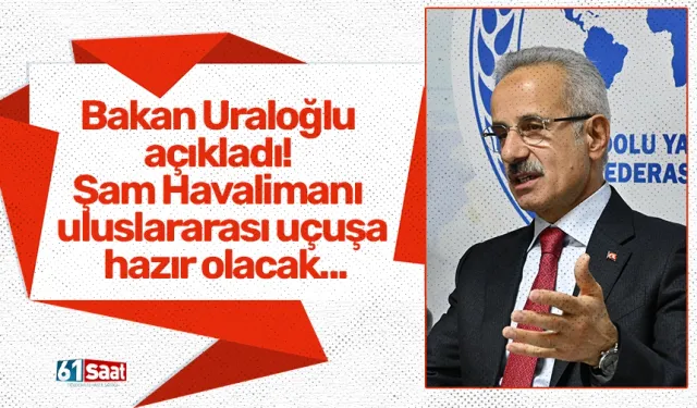 Bakan Uraloğlu açıkladı! Şam Havalimanı uluslararası uçuşa hazır olacak...