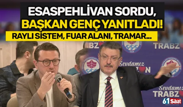 Trabzon Yenimahalle'de fuar alanı yapılacak mı? Başkan Genç yanıtladı...