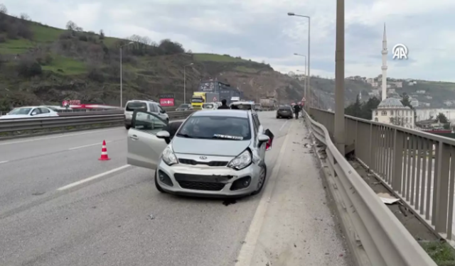 Bölgemizde  zincirleme  trafik kazası!  Yaralılar var