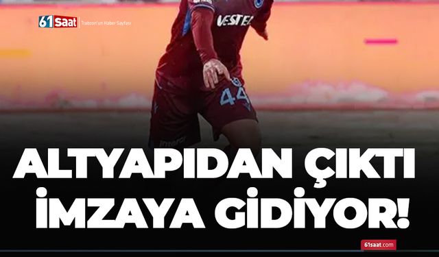 Altyapıdan çıktı imzaya gidiyor!