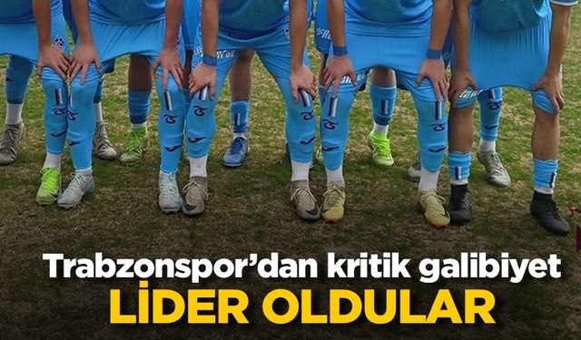 Trabzonspor U17 Takımı Liderliğe Yükseldi