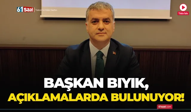 Başkan Bıyık, açıklamalarda bulunuyor!