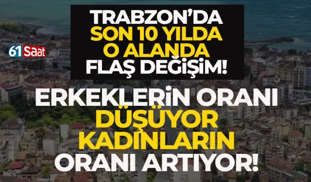 Trabzon'da ekeklerin payı azalıyor, kadınların payı artıyor...