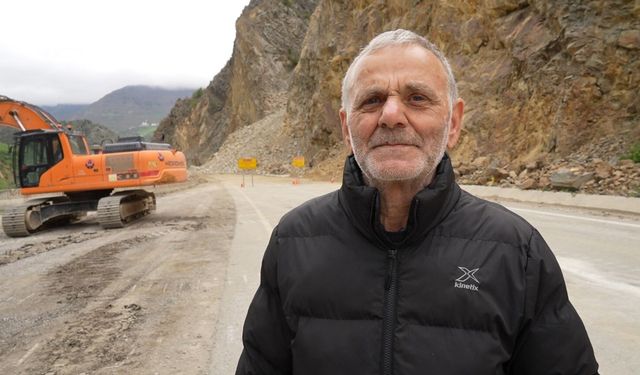 Gümüşhane-Giresun karayolundaki heyelanda faciayı engelleyen ihbarı yapan vatandaş konuştu