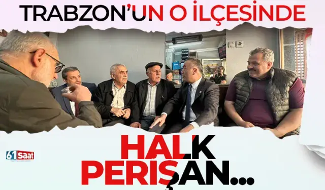 Trabzon'un o ilçesinde halk perişan...