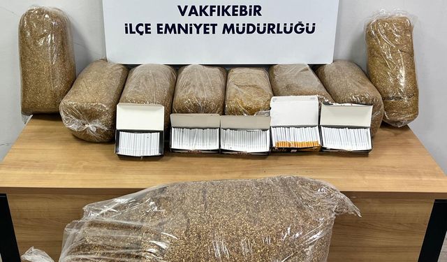 Vakfikebir'de kaçak tütün operasyonu: 70 kilo bandrolsüz tütün ele geçirildi