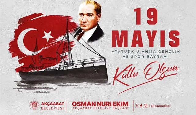 Akçaabat Belediyesi, 19 Mayıs Kutlama İlanı