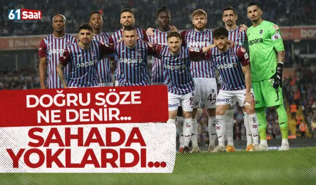 Trabzonspor'da o isimler için haklı sözler! "Sahada yoklardı..."