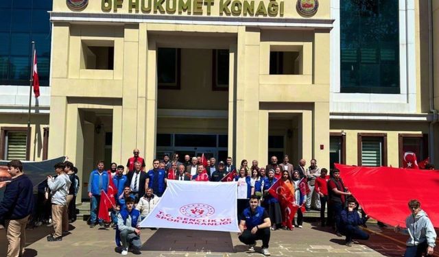 Of'ta Gençlik Yürüyüşü düzenlendi!