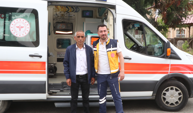 Rize'de deli baldan zehirlenen arıcıdan sağlıkçılara teşekkür