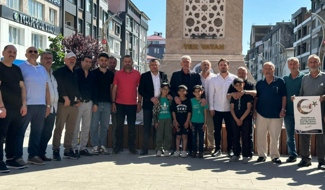 Trabzon'da Başkan Sarıalioğlu'ndan Filistin'e destek çağrısı
