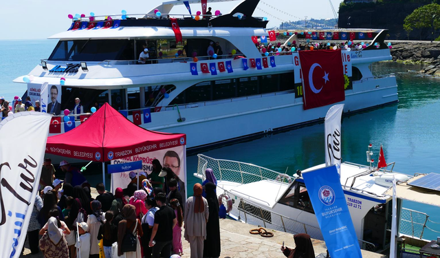 Trabzon'da çocuklar için gemi turu düzenlendi!