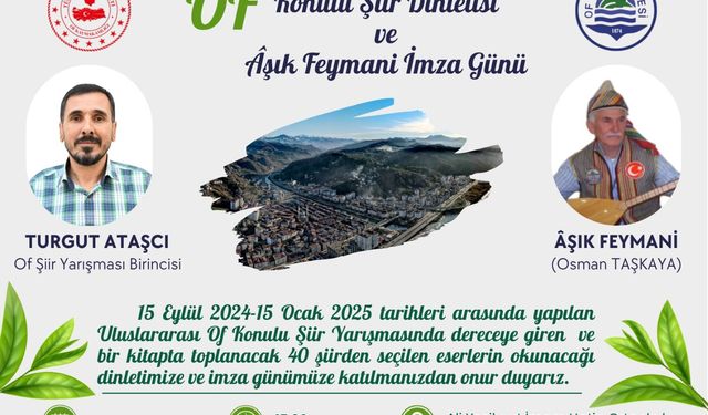Of'ta şiir ve edebiyat günü!