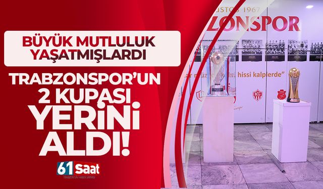 Trabzonspor'un 2 kupası müzeye geldi!
