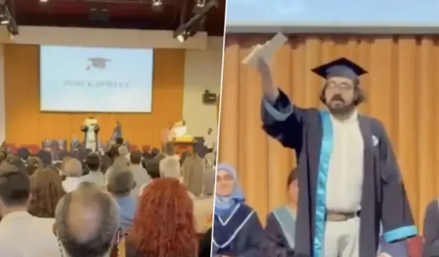 Boğaziçi mezuniyetinde protesto: Diplomasını yırtan öğrenci gözaltına alındı