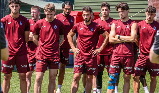 Trabzonspor'da sabah antrenmanı tamamlandı