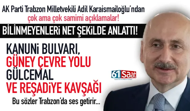 Kanuni Bulvarı, Güney Çevre Yolu, Gülcemal Projesi ve Reşadiye ilgili bilinmeyenleri anlattı!