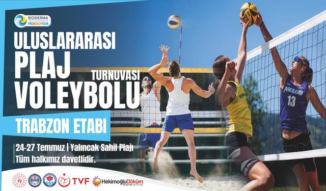 Uluslararası Biodermo Pro Beach Tour Voleybol Turnuvası başlıyor