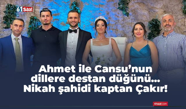 Ahmet Batuhan Yılmaz ile Cansu Küçükyiğit'in en mutlu günü!