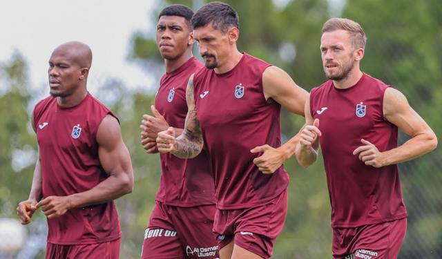 Trabzonspor'da sabah antrenmanı tamamlandı