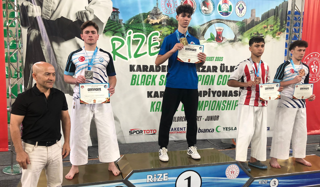 Trabzon’un karate yıldızları uluslararası arenada parladı