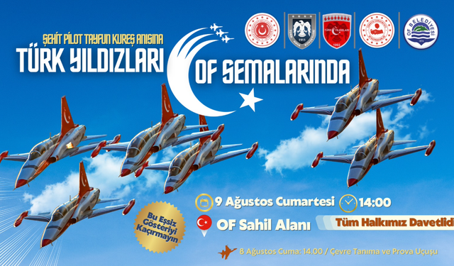 Türk Yıldızları, Şehit Pilot Tayfun Kureş Anısına Of Semalarında