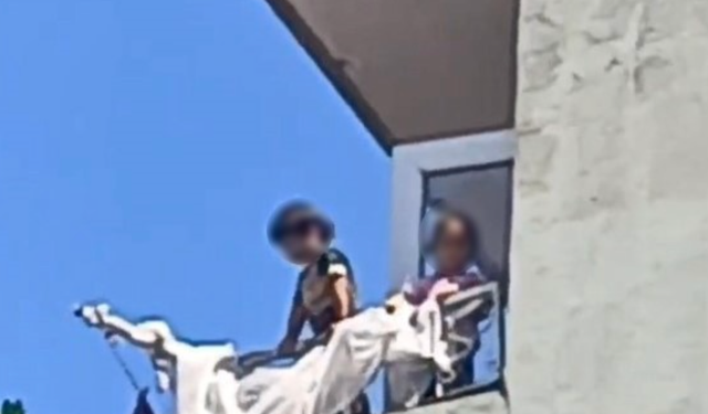Samsun'da küçük çocuklar yürekleri ağza getirdi