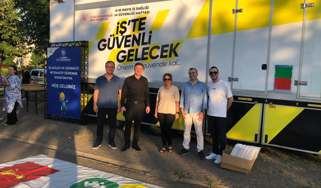 Trabzon’da “İş’te Güvenli Gelecek Tırı”na yoğun ilgi